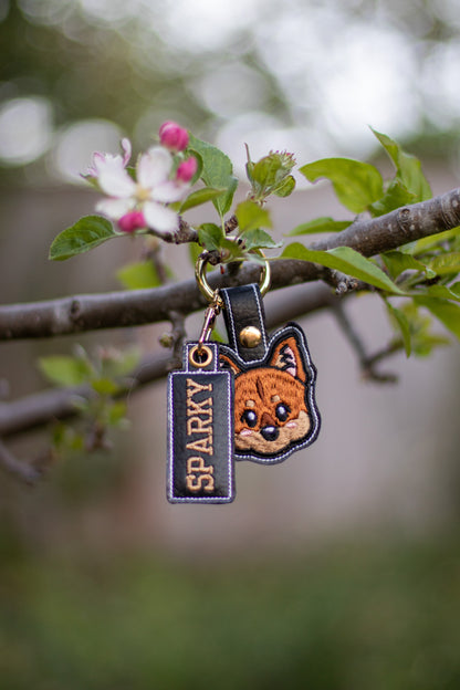 Custom Pet Portrait Keychain