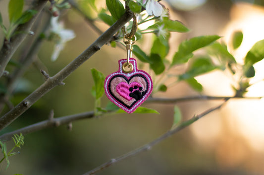 Paw to My Heart Keychain Charm