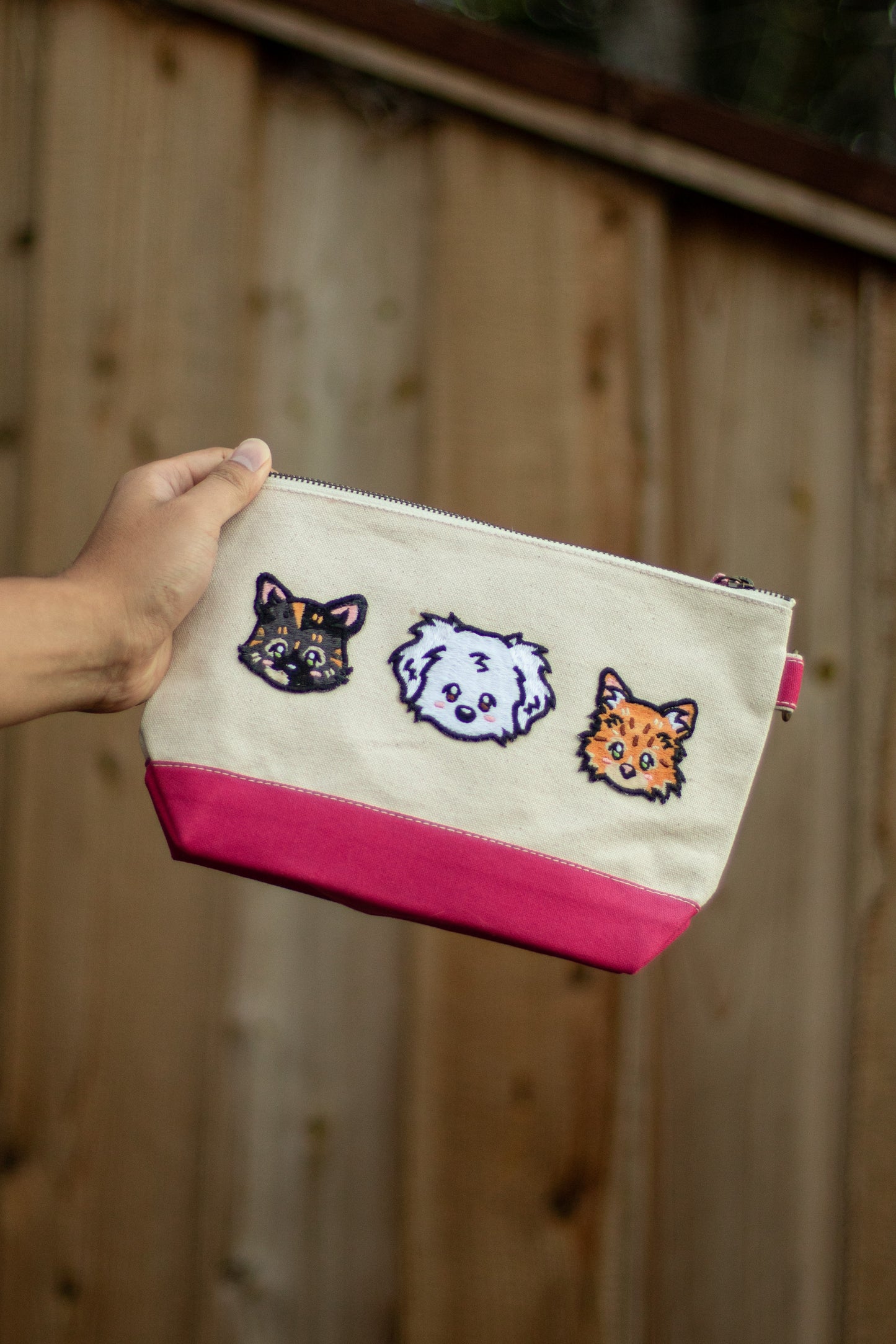 Custom Pet Portrait Pouch