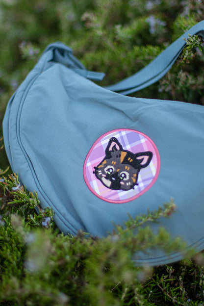 Custom Pet Portrait Crescent Bag (w/ patch)