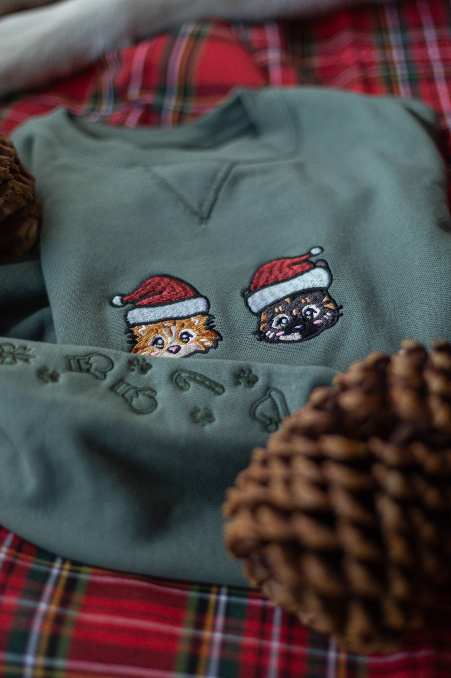 Santa Paws Custom Pet Portrait Crewneck