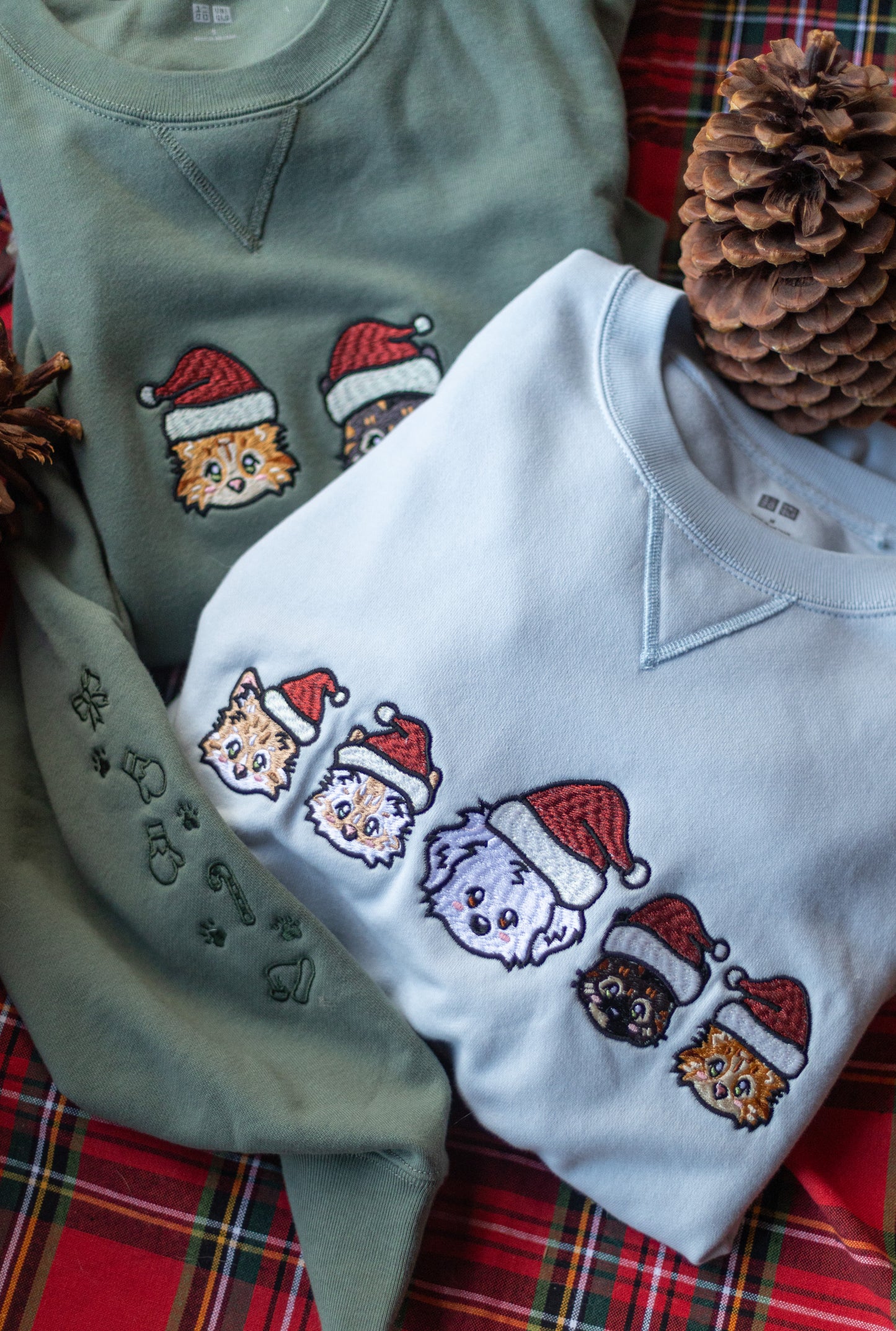 Santa Paws Custom Pet Portrait Crewneck